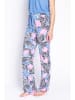 PJ Salvage Pyjama-Hose in Blau/ Rosa/ Schwarz