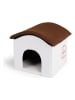 Lifa Living Tierhaus in Weiß/ Braun - (B)38 x (H)36 x (T)39 cm