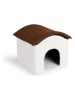 Lifa Living Tierhaus in Weiß/ Braun - (B)38 x (H)36 x (T)39 cm