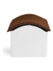 Lifa Living Tierhaus in Weiß/ Braun - (B)38 x (H)36 x (T)39 cm