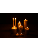 Lifa Living 9er-Set: LED-Kerzen in Hellgrau