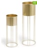 Lifa Living 2er-Set : Pflanzenständer ''Mila'' in Gold