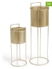 Lifa Living 2-delige set: plantenstandaards ''Nora'' goudkleurig