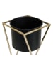 Lifa Living 2-delige set: plantenstandaards "Vera" zwart/goudkleurig