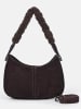 FREDs BRUDER Leder-Schultertasche "Soft Soul" in Aubergine - (B)27 x (H)20 x (T)6 cm