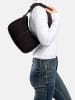 FREDs BRUDER Leder-Schultertasche "Soft Soul" in Aubergine - (B)27 x (H)20 x (T)6 cm