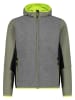 CMP Fleecejacke in Grau/ Grün