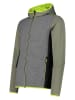 CMP Fleecejacke in Grau/ Grün