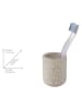 Wenko 2er-Set: Zahnputzbecher ''Pergole'' in Beige - (H)9,5 x Ø 7,5 cm