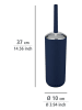 Wenko Toiletborstelgarnituur ''Brasil'' donkerblauw - (H)37 cm