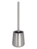 Wenko Toiletborstelgarnituur ''Solid'' zilverkleurig - (H)38 cm