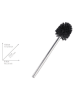 Wenko 2-delige set: toiletborstels zwart/zilverkleurig - (L)35 cm