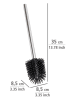 Wenko WC-Bürste in Schwarz/ Silber - (L)35 cm