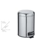 Wenko Treteimer ''Leman'' in Silber - 5 l