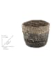 Wenko Opbergmand beige/zwart - (H)16 x Ø 22 cm