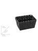 Wenko 2-delige set: opbergboxen ''Adria'' zwart - (B)19 x (H)9 x (D)14 cm