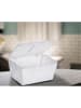Wenko 2-delige set: opbergboxen ''Adria'' wit - (B)19 x (H)10 x (D)14 cm