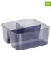 Wenko 2-delige set: opbergboxen ''San Diego'' grijs - (B)15,5 x (H)7 x (D)15,4 cm