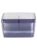Wenko 2-delige set: opbergboxen ''San Diego'' grijs - (B)15,5 x (H)7 x (D)15,4 cm