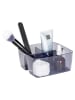 Wenko 2-delige set: opbergboxen ''San Diego'' grijs - (B)15,5 x (H)7 x (D)15,4 cm