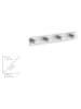 Wenko Haakstrip ''Quadro'' zilverkleurig - (L)25,5 x (B)1,57 cm
