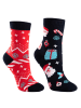 TODO SOCKS 2er-Set: Socken in Dunkelblau/ Rot