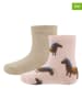 ewers 2er-Set: Socken in Rosa/ Beige