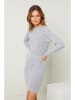 So Cachemire Strickkleid "Alavie" in Hellgrau