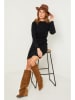 So Cachemire Strickkleid "Alavie" in Schwarz