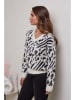 Soft Cashmere Trui wit/zwart