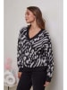 Soft Cashmere Trui zwart/grijs