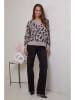 Soft Cashmere Trui grijs/zwart