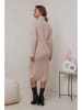 Soft Cashmere Gebreide jurk beige