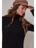 Soft Cashmere Sukienka dzianinowa w kolorze czarnym