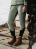 Burton Legginsy funkcyjne "[ak] Baker High Loft" w kolorze zielono-czarnym