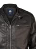 Petrol Industries Kunstlederjacke in Schwarz