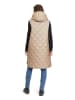 AMBER & JUNE Doorgestikte bodywarmer beige