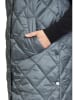 AMBER & JUNE Doorgestikte bodywarmer grijs