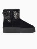 Gooce Leder-Winterboots "Lana" in Schwarz