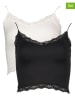 ONLY 2er-Set Tops in Schwarz/ Weiß