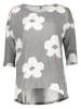 ONLY Bluse in Grau/ Weiß