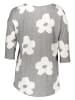 ONLY Bluse in Grau/ Weiß