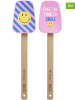 Rice 2er-Set: Teigschaber in Blau/ Rosa - (L)23 cm