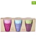 Rice 6-delige set: bekers meerkleurig - 160 ml