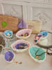 Rice 2-delige set: decoratieve schalen blauw/mintgroen