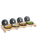 Chef Cuisine 9tlg. Set: Mini-Kokotten in Schwarz/ Hellbraun - 250 ml