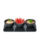 Chef Cuisine 4-delige set: schalen zwart
