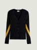Rodier Wollen vest zwart/geel