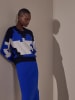 Rodier Trui wit/blauw/zwart