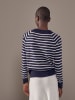 Rodier Trui donkerblauw/wit